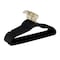 Simplify Slim Velvet Gold Hook Hangers in Black, 25PK 23240-G-BLACK - alternate 1